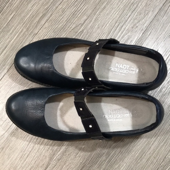 Naot Honesty Ink Navy Blue Leather Mary Jane Loafers size 37 USA 6-6.5 - Picture 2 of 11